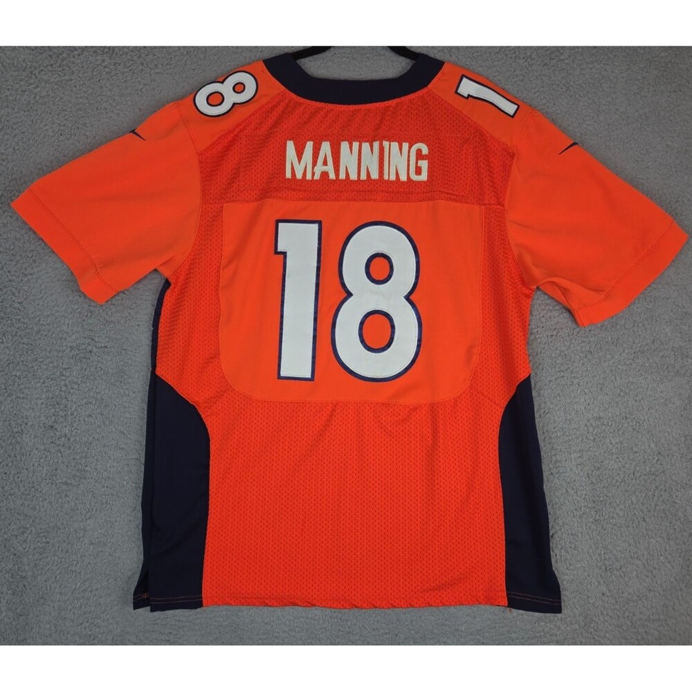 Nike Sewn Vapor Jersey Peyton Manning #18 Denver Broncos Mens 48 Large Orange